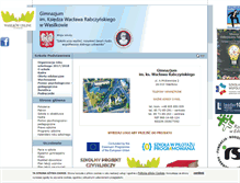 Tablet Screenshot of gimnazjum-wasilkow.edu.pl